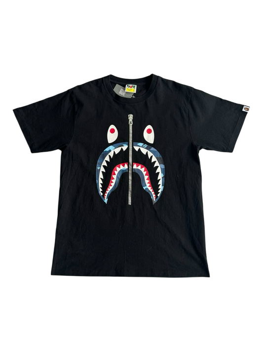 Bape Shark Blue Camou Tee
