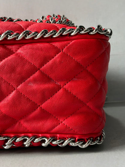 Chanel Chain Around Pink Maxi Flap