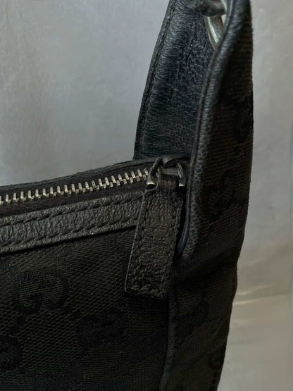 Gucci GG Black Canvas Monogram HandBag