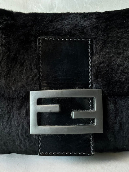 Fendi Rabbit Fur Baguette Bag