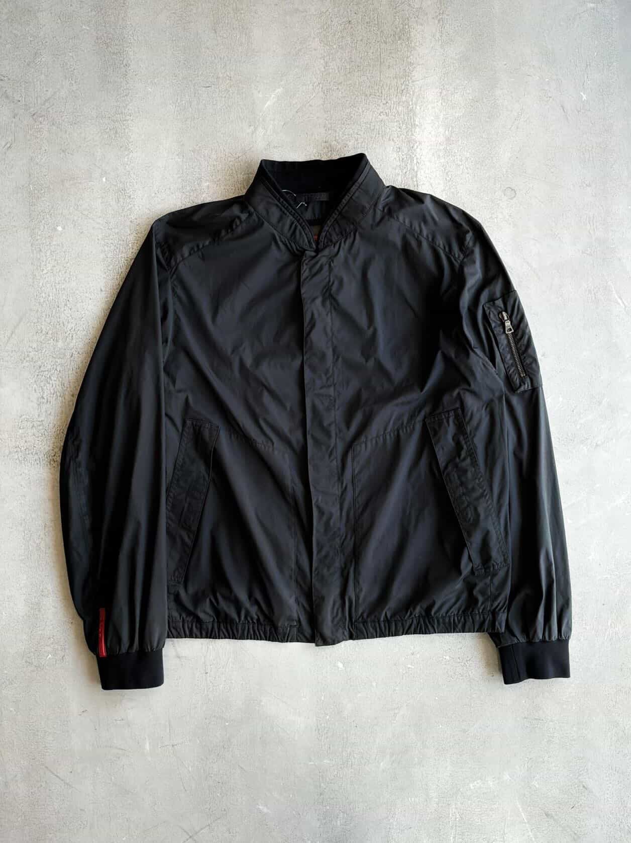 Prada Nylon Padded Bomber Jacket