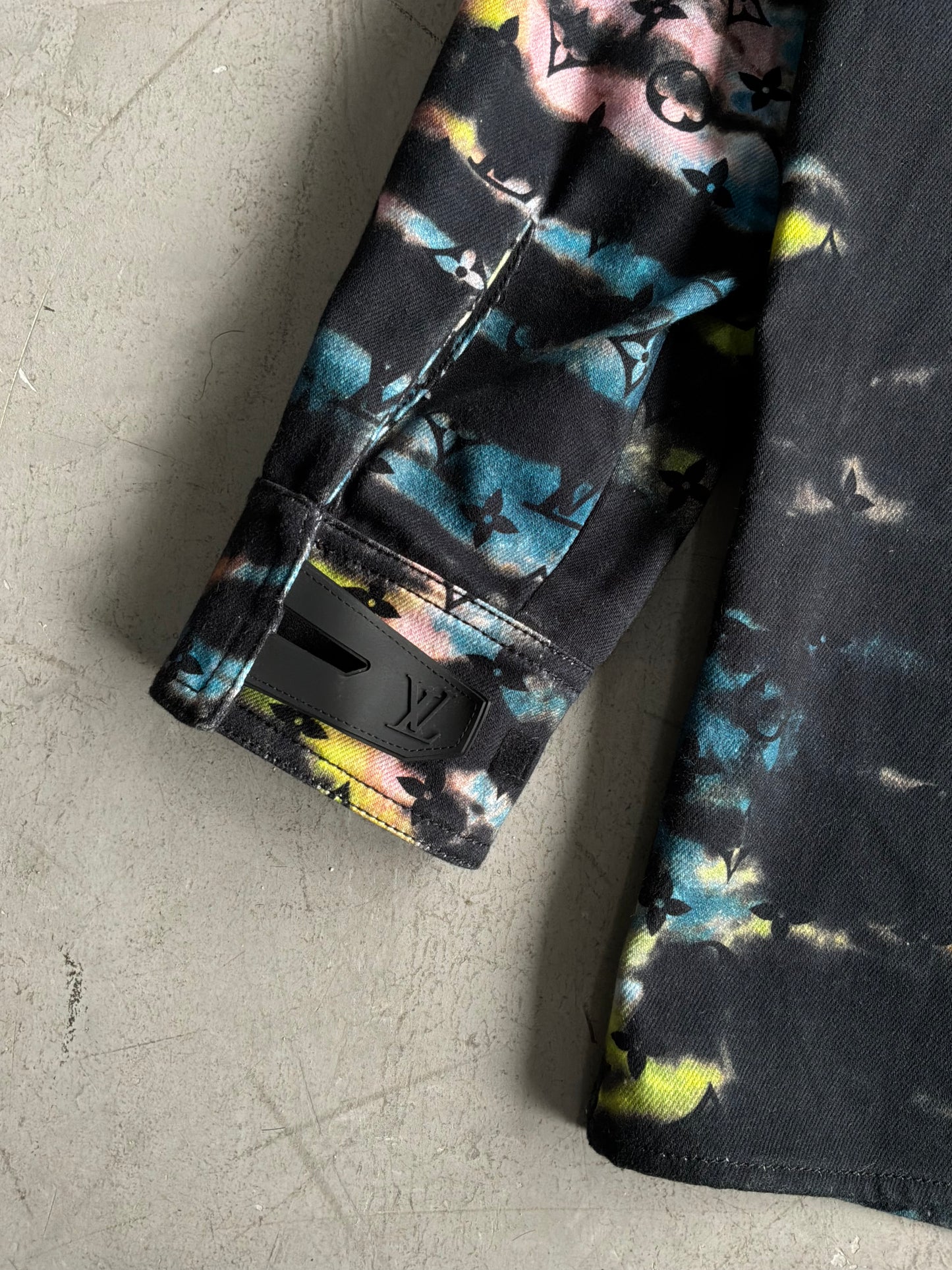 Louis Vuitton Multicolor Tie Dye Denim Shirt