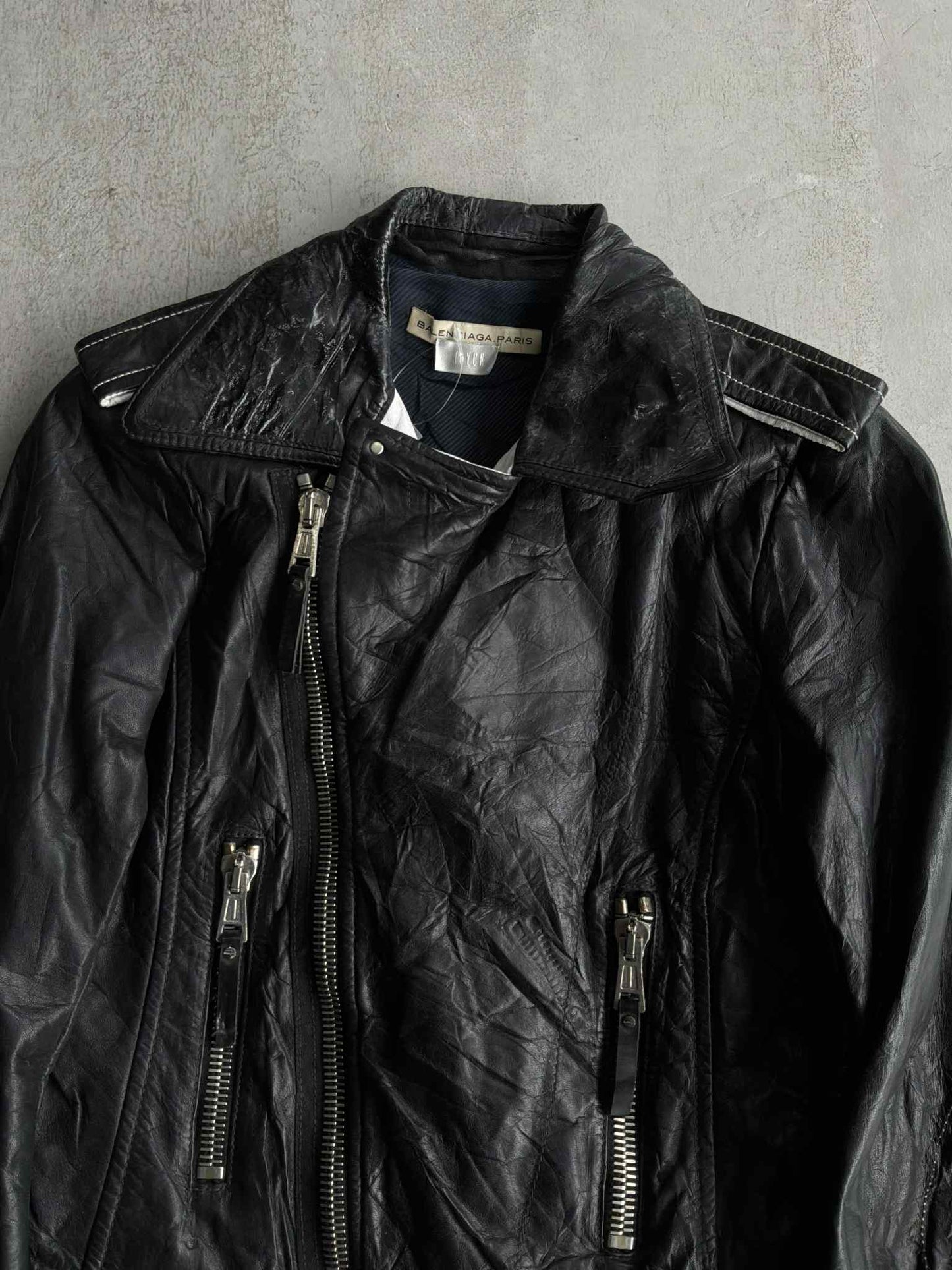 Balenciaga Women’s Biker Leather Jacket