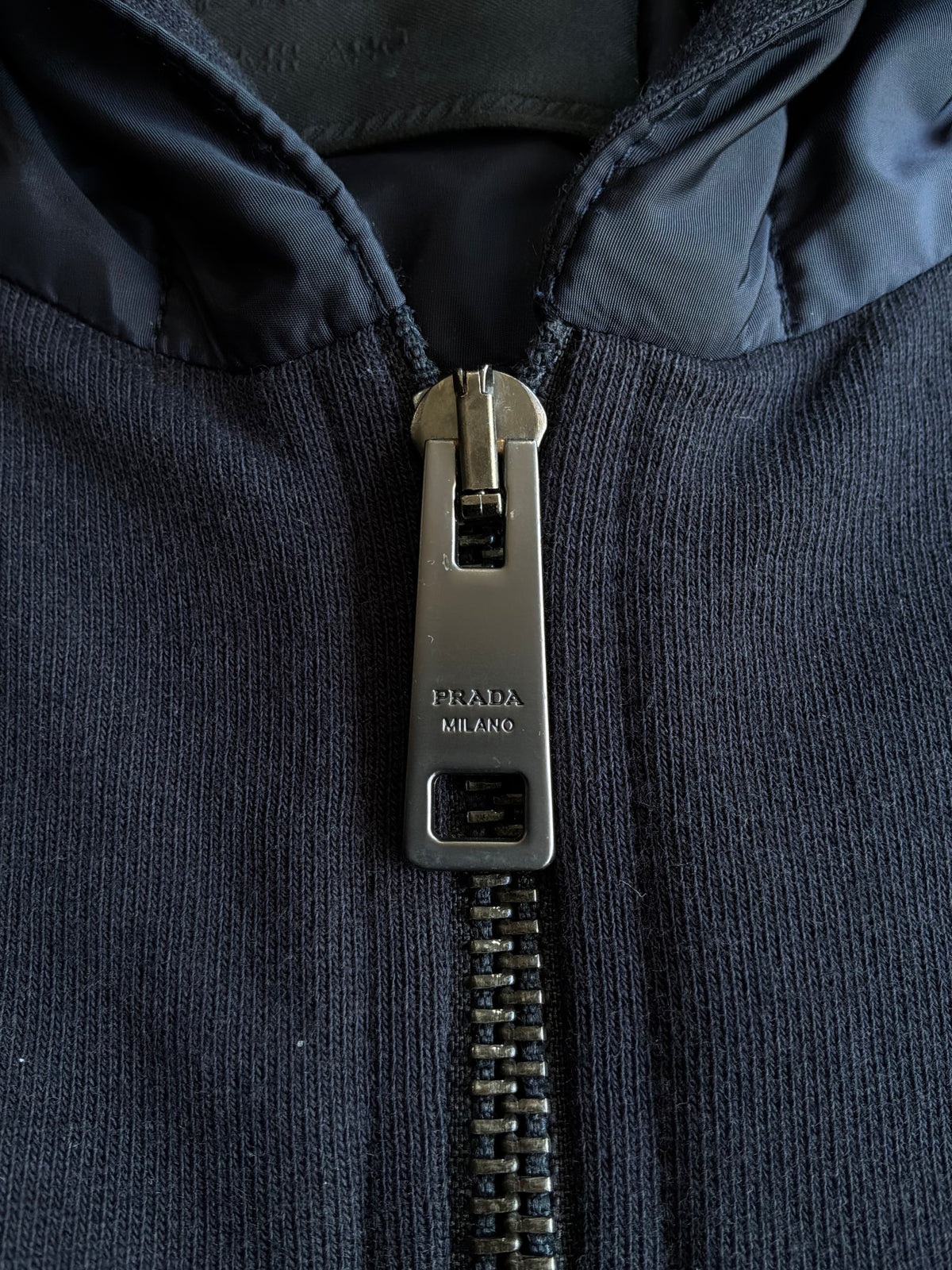 Prada Color Block Zip Hoodie