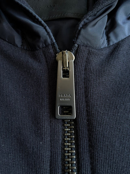 Prada Color Block Zip Hoodie
