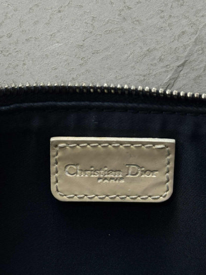 Vintage Dior Blue/White Oblique Saddle Bag