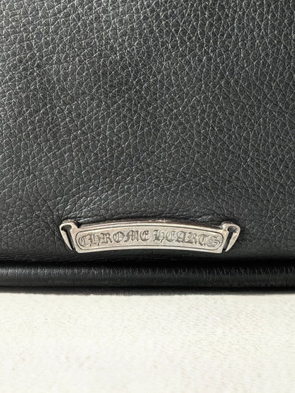 Chrome Hearts Cemetery Cross Patch Mail Leather Bag