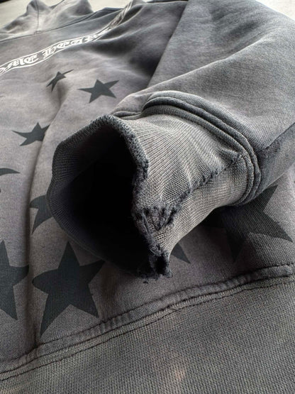 Chrome Hearts Perfect Fade Scroll and Star Thermal Zip Hoodie