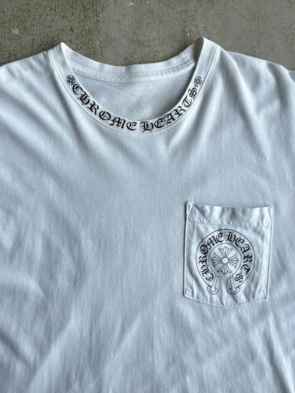 Chrome Hearts Side Script Horseshoe Tee