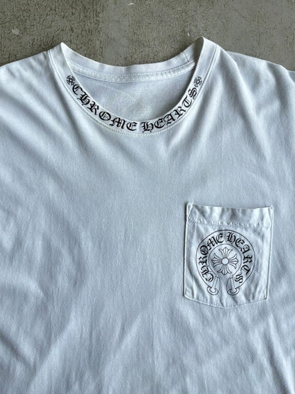 Chrome Hearts Side Script Horseshoe Tee