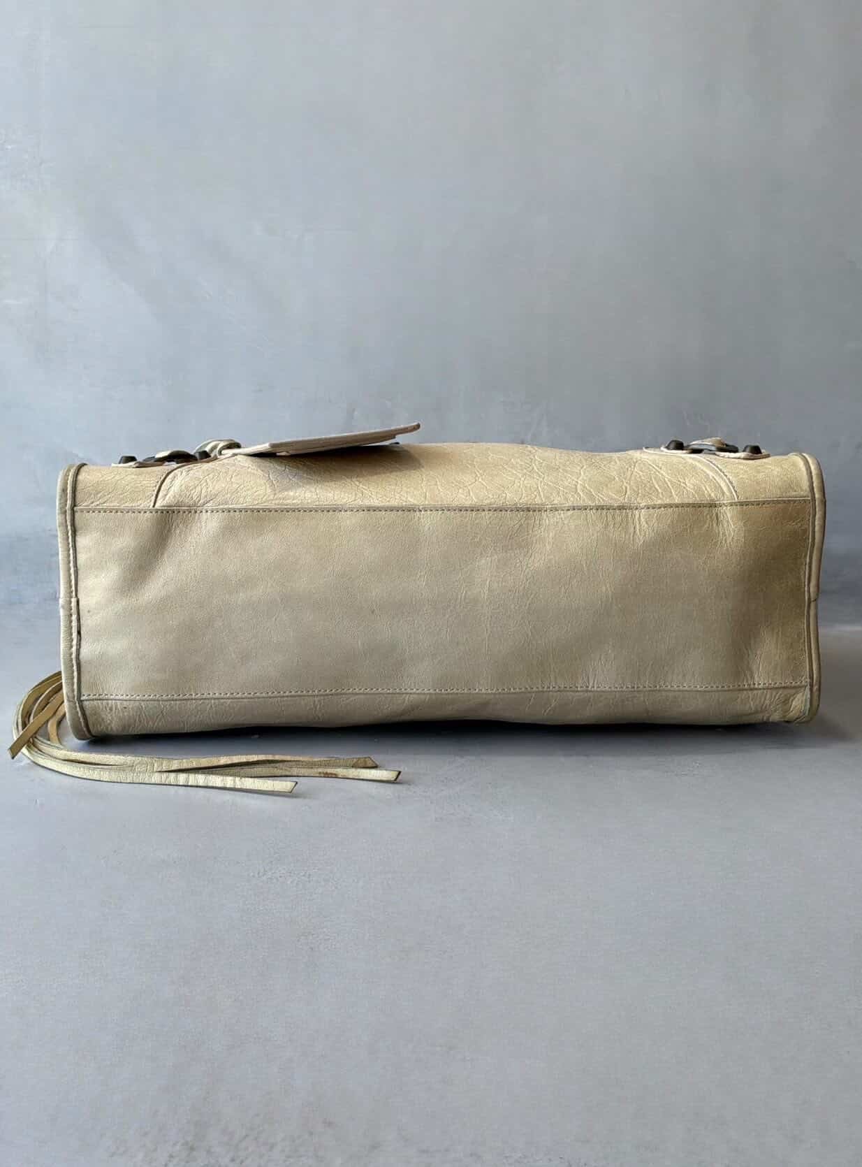 Balenciaga Classic City Beige Lambskin Bag
