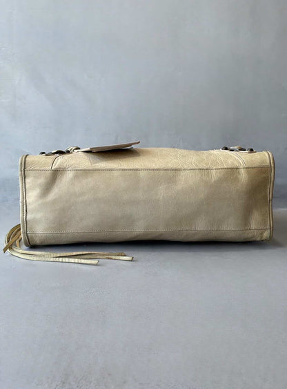 Balenciaga Classic City Beige Lambskin Bag