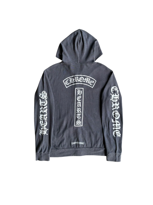 2000s Chrome Hearts T Bar Zip Hoodie