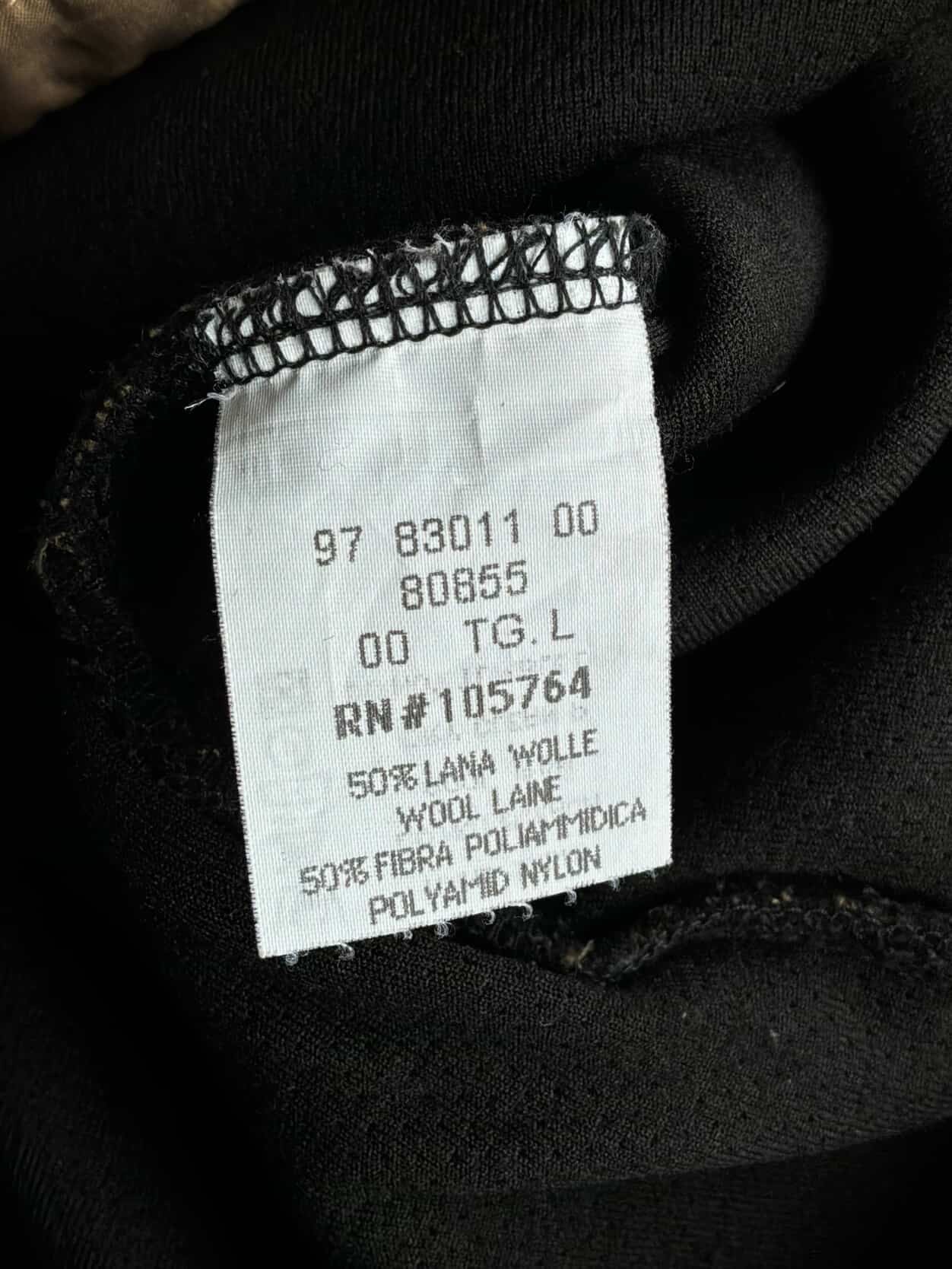 MONCLER 80’s Nylon  Wool Halfzip Jacket