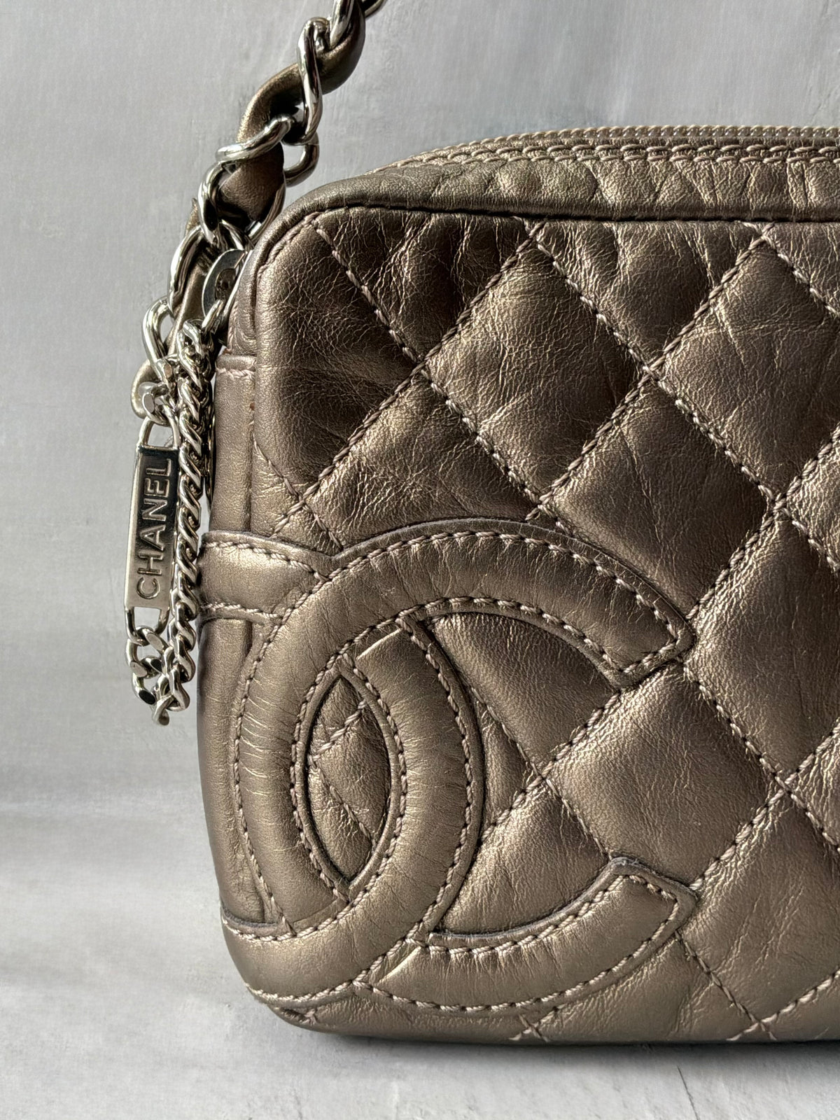 Chanel Cambon Ligne Pochette Chain Strap Bag