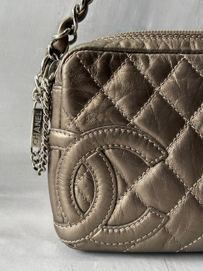 Chanel Cambon Ligne Pochette Chain Strap Bag