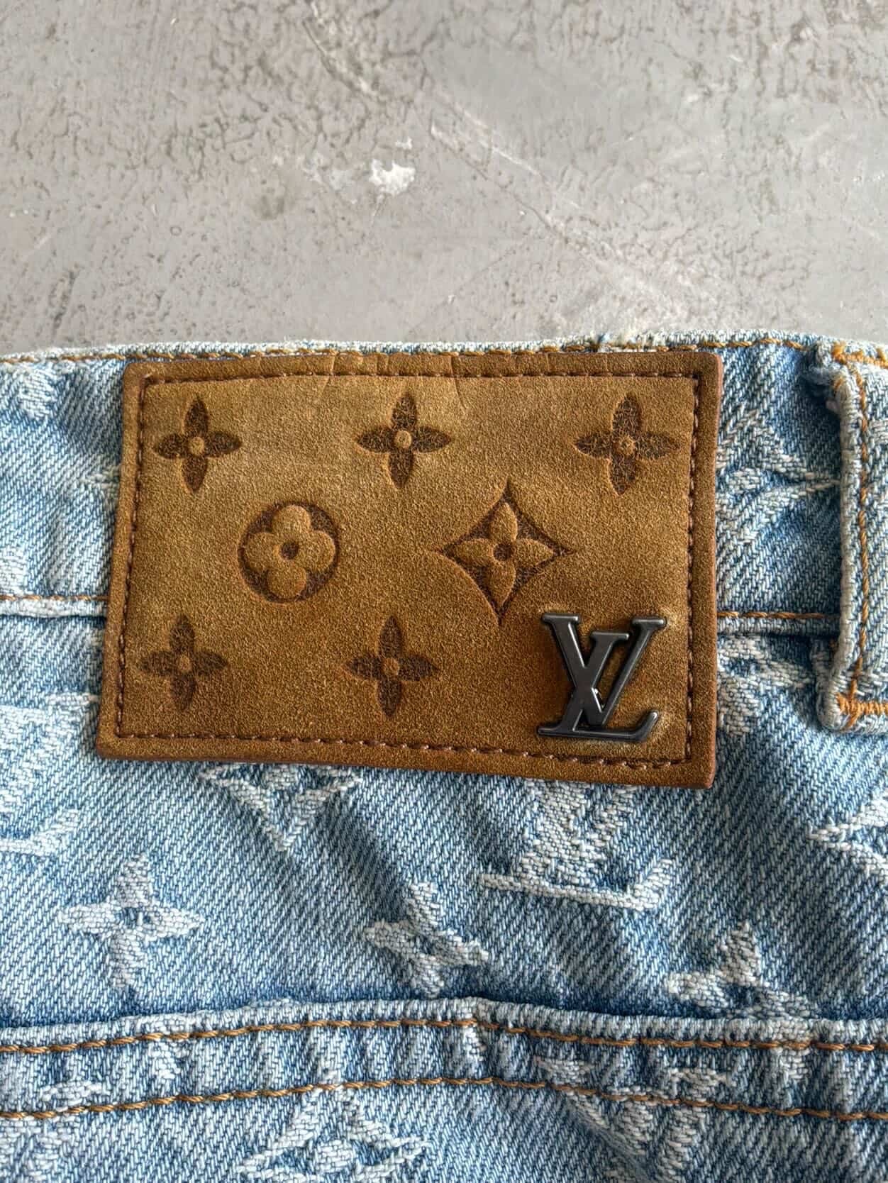 Louis Vuitton Graffiti Monogram Denim Jeans
