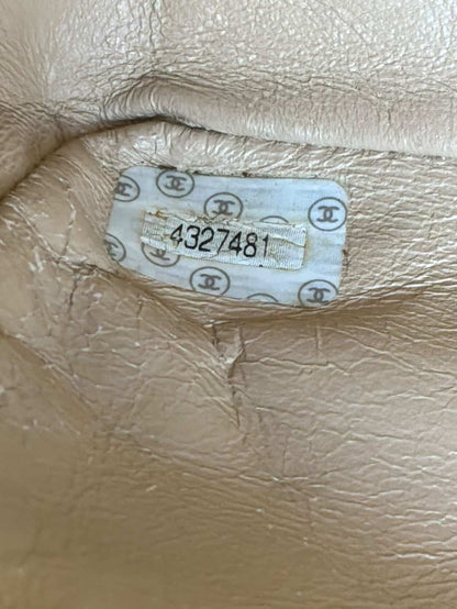 Chanel Classic Medium Single Flap Beige Crossbody Bag