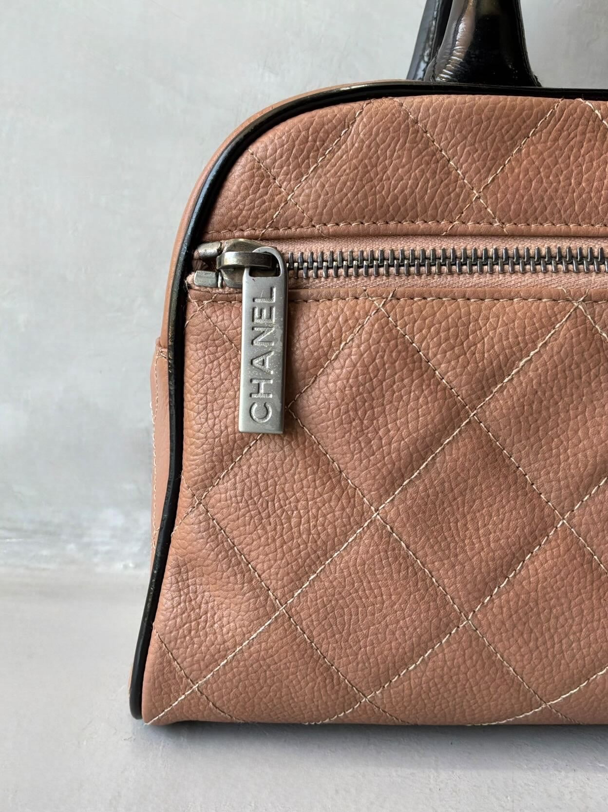 Chanel Quilted Mini Bowler Bag