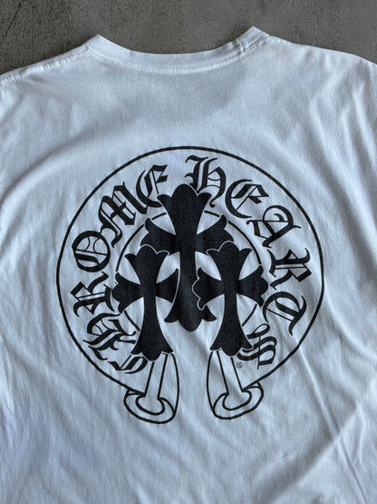 Chrome Hearts Triple Cross Horseshoe White Tee
