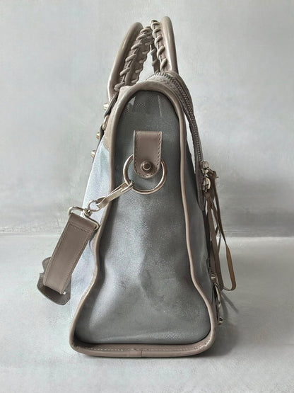 Balenciaga Classic City Mesh Leather Bag