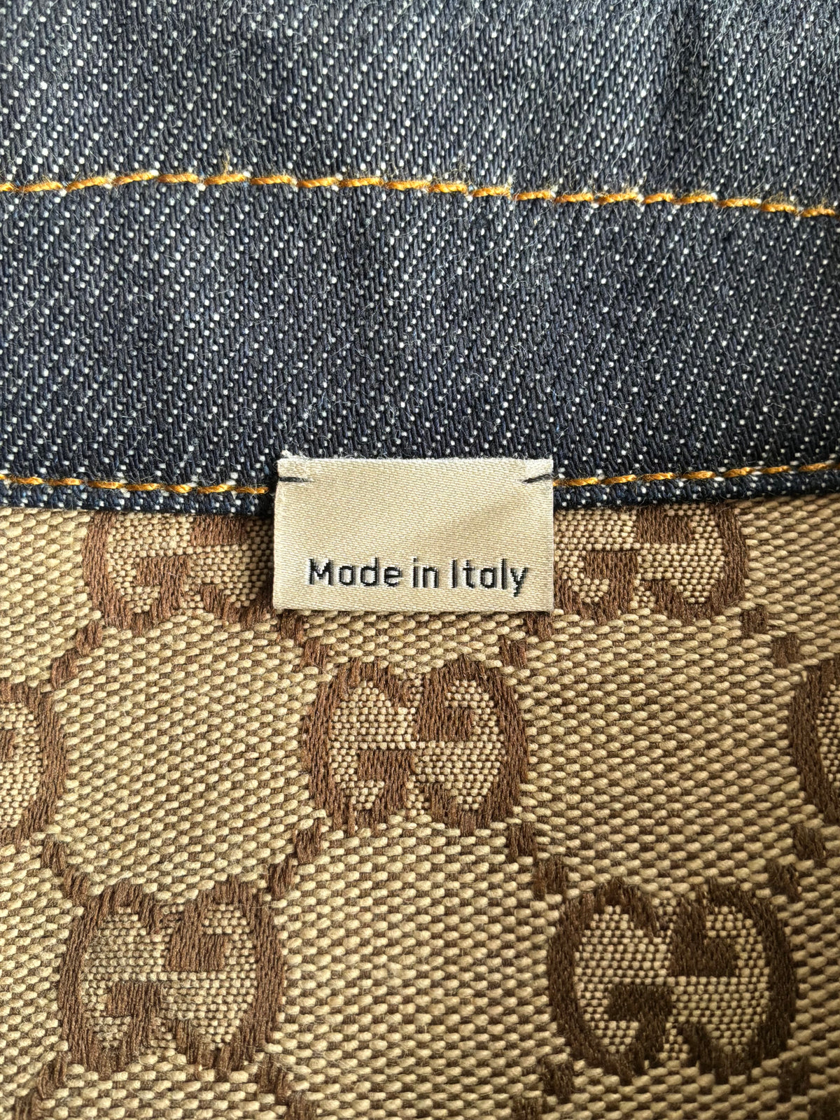 Gucci Monogram Reversible Denim Jacket