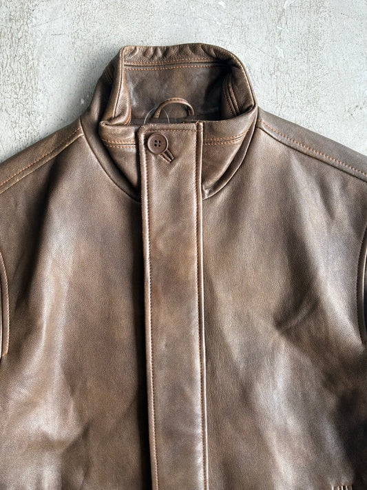 Balenciaga Vintage Brown Leather Jacket