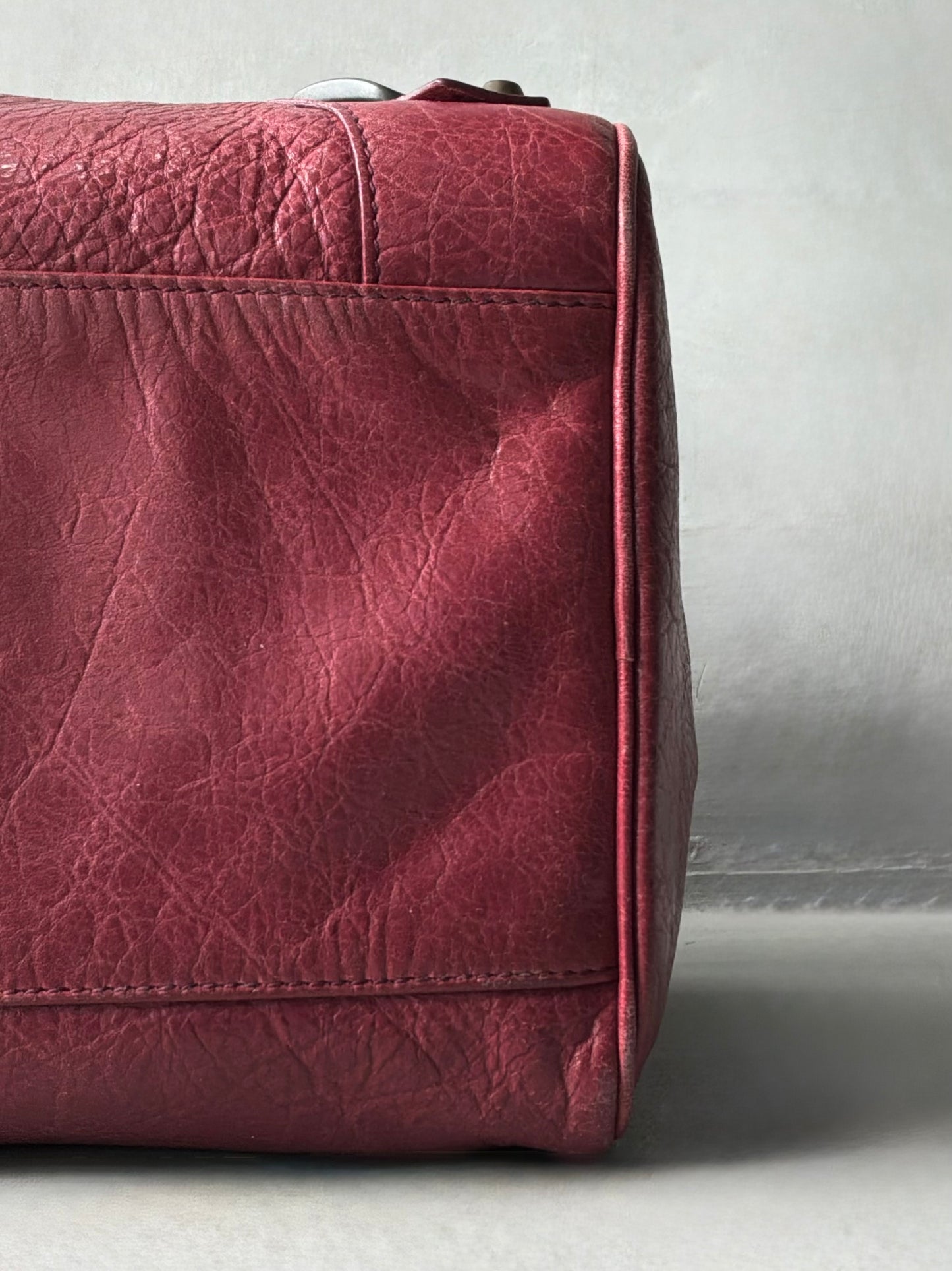 Balenciaga Twiggy Red Lambskin Bag