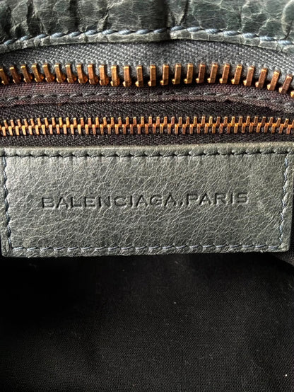 Balenciaga City Giant 21 Dark Green Lamb Skin Bag