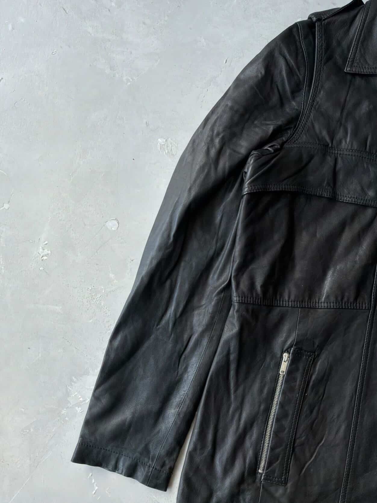 2000’s Womens Gucci Double Zip Leather Jacket