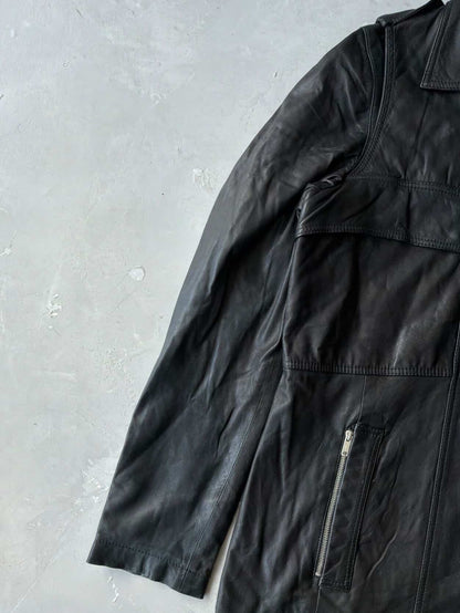 2000’s Womens Gucci Double Zip Leather Jacket