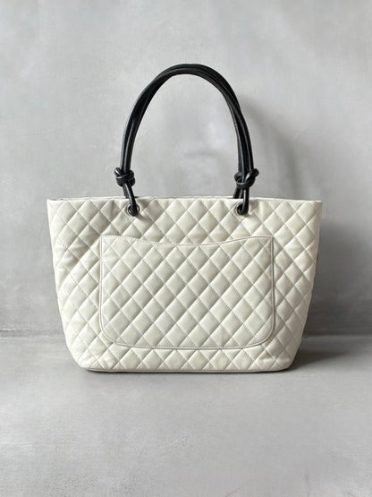 Chanel Cambon Ligne Phyton CC Tote Bag