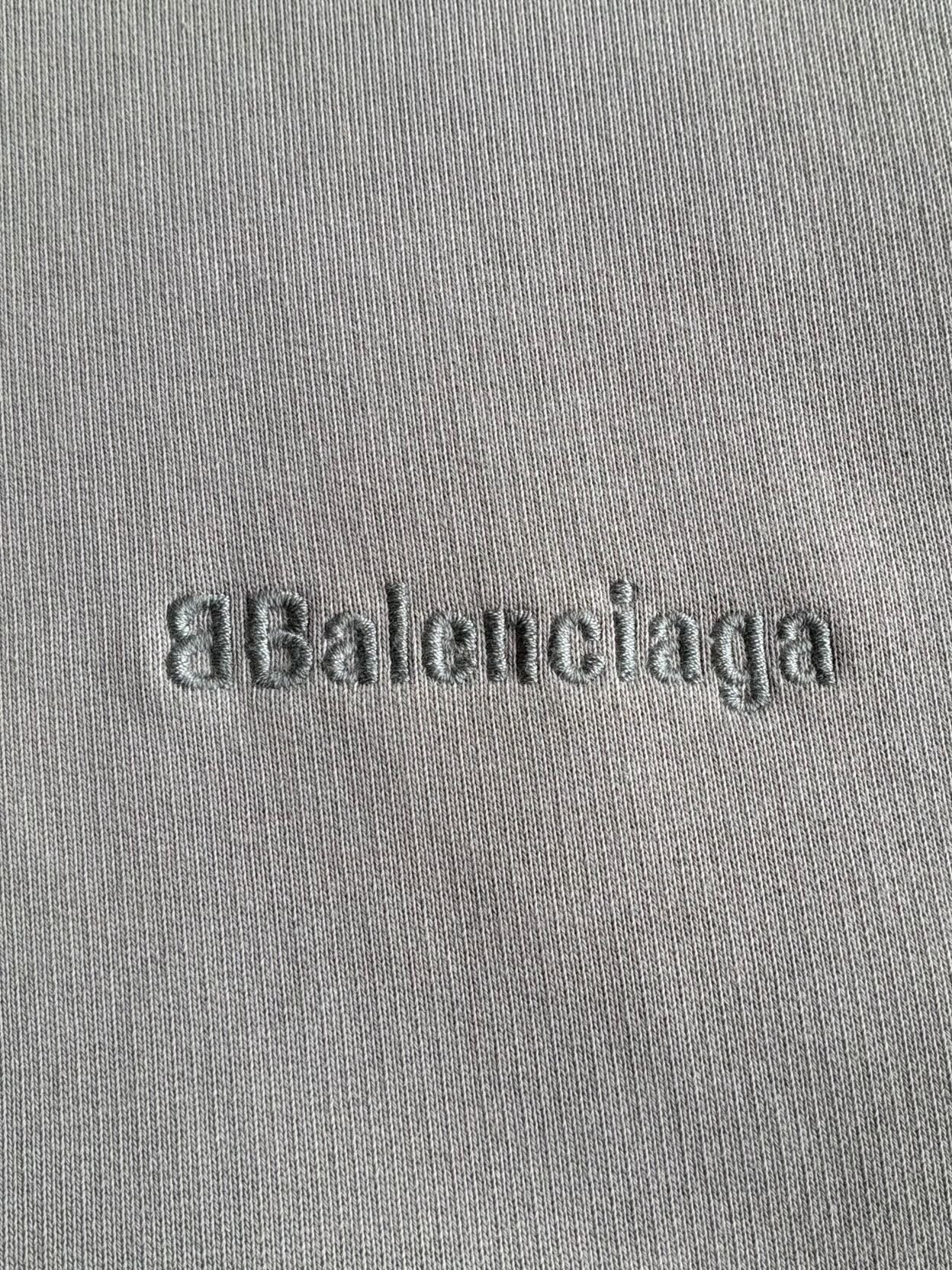 Balenciaga Chest Embroidered Logo Crewneck