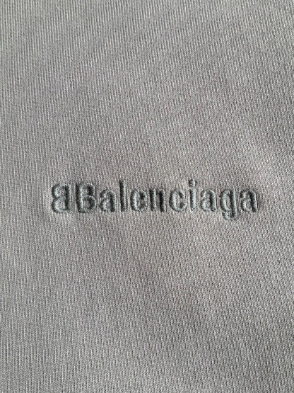 Balenciaga Chest Embroidered Logo Crewneck