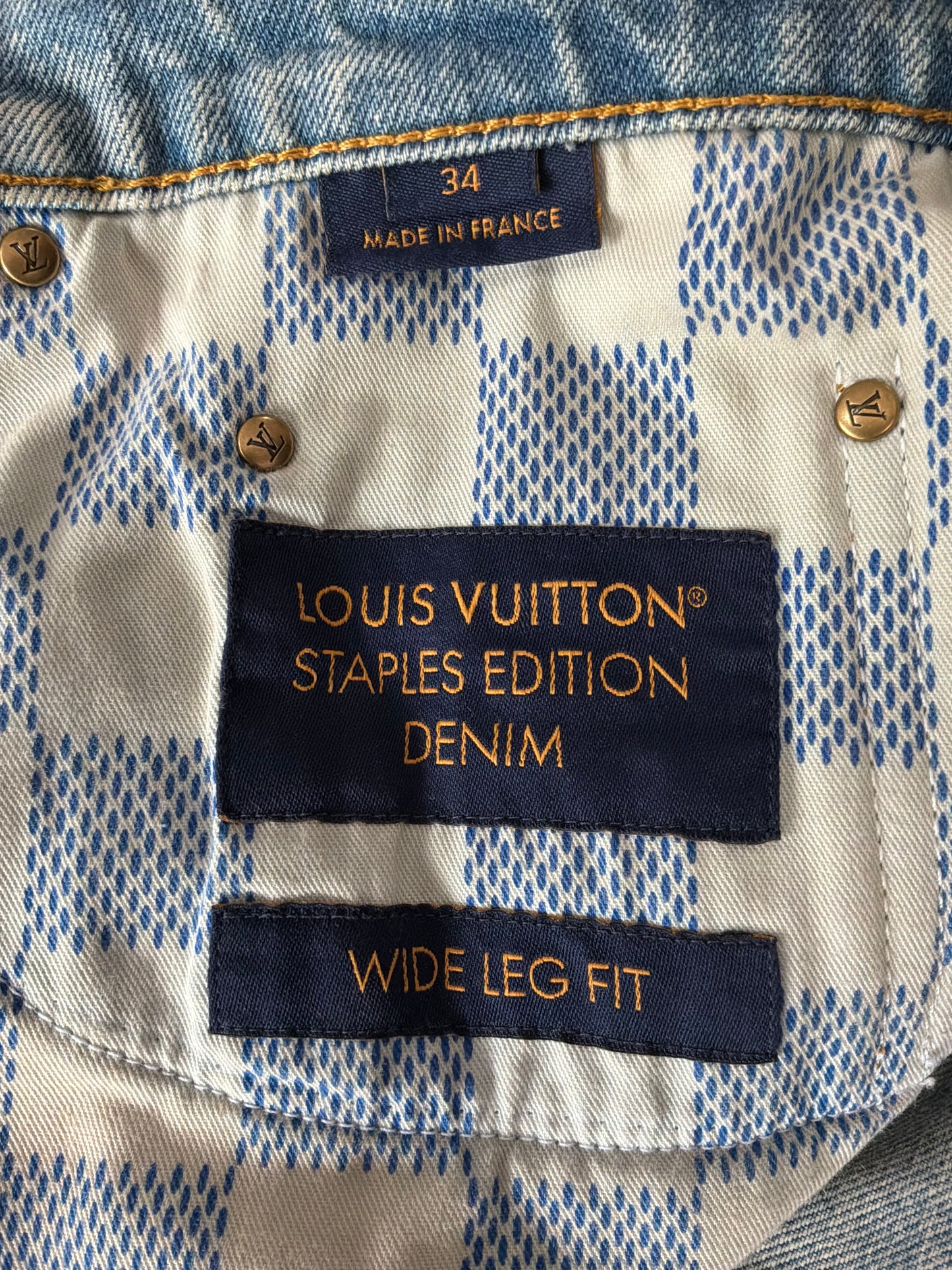 Louis Vuitton Staple Edition Denim Pants