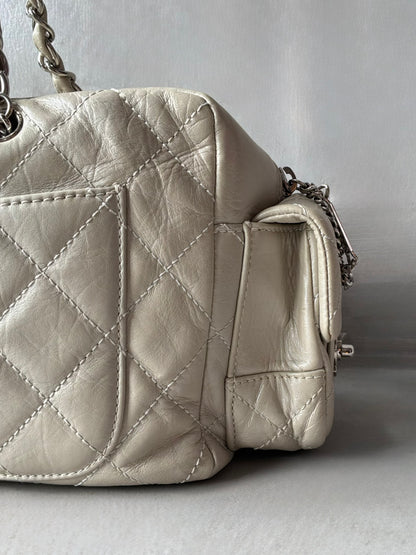 Rare Chanel Cambon Ligne Chain Reporter Lambskin Bag
