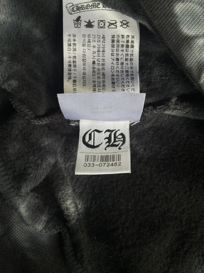 Chrome Hearts Horseshoe Script Tie Dye Pull Over Hoodie
