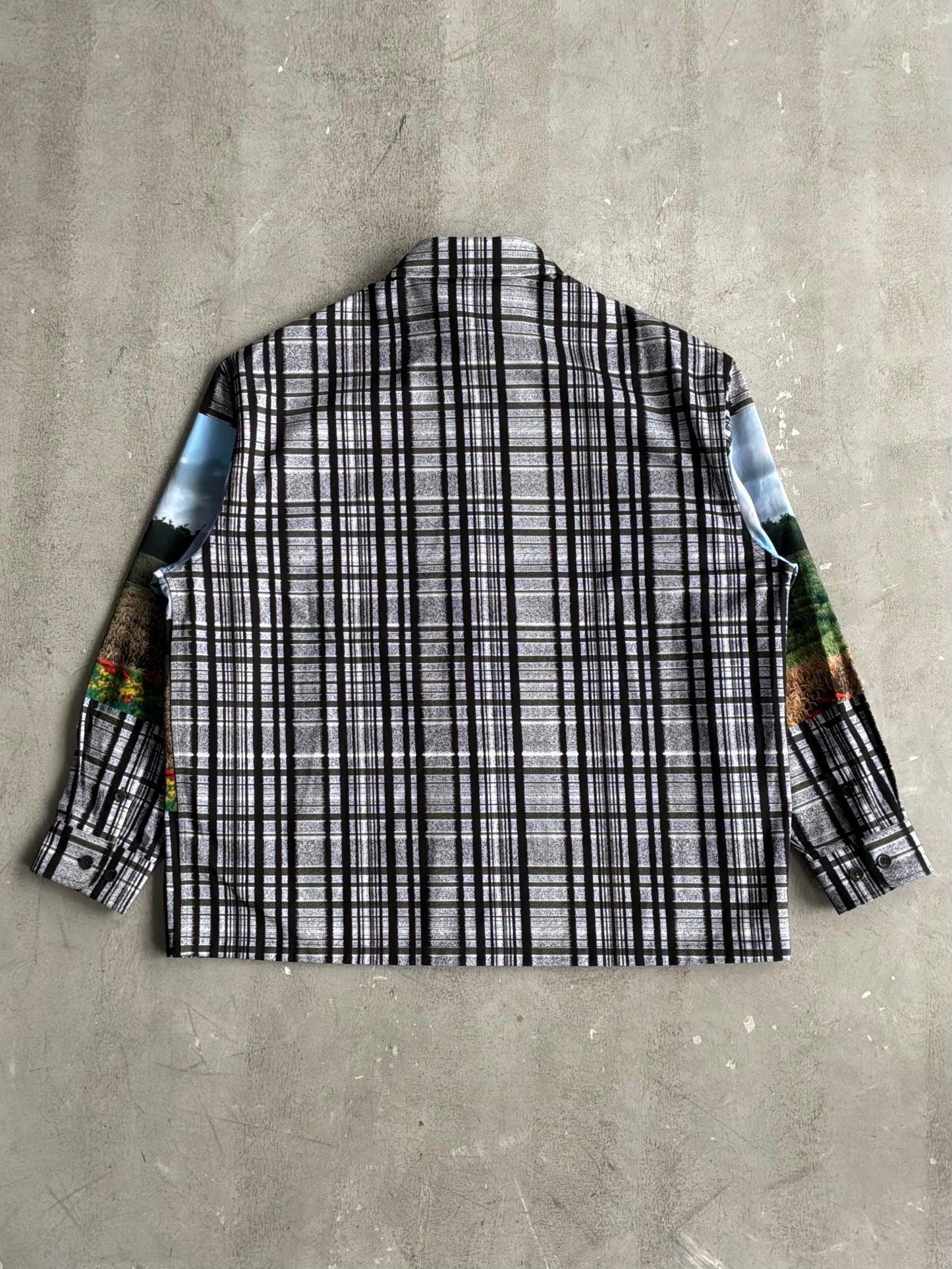 Louis Vuitton FW23 Blurry Vision Landscape Check Jacket