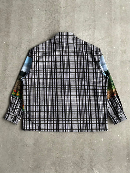 Louis Vuitton FW23 Blurry Vision Landscape Check Jacket