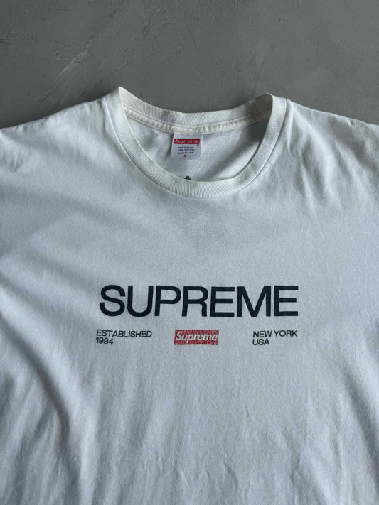 Supreme Est 1994 White Shirt