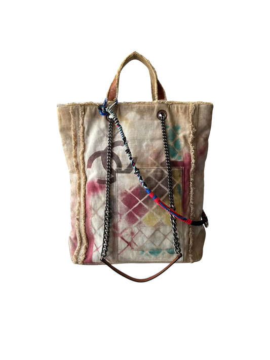 2014 Chanel Art School Graffiti Tote Bag