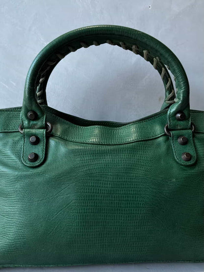 Balenciaga Le First 10th Anniversary Lizard Skin Bag