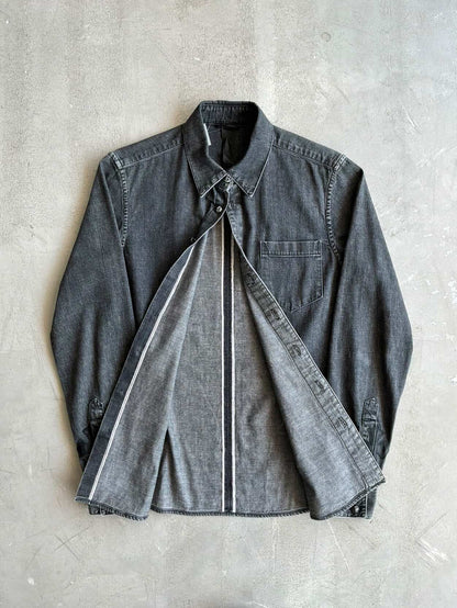 Chrome Hearts Selvedge Denim Workdog Cross Patch Shirt