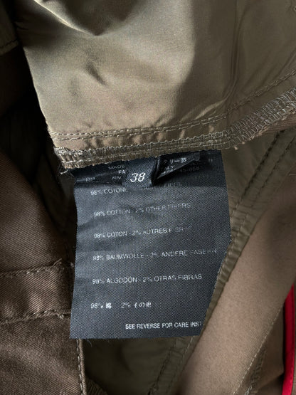 Prada Red Tab Brown Pants