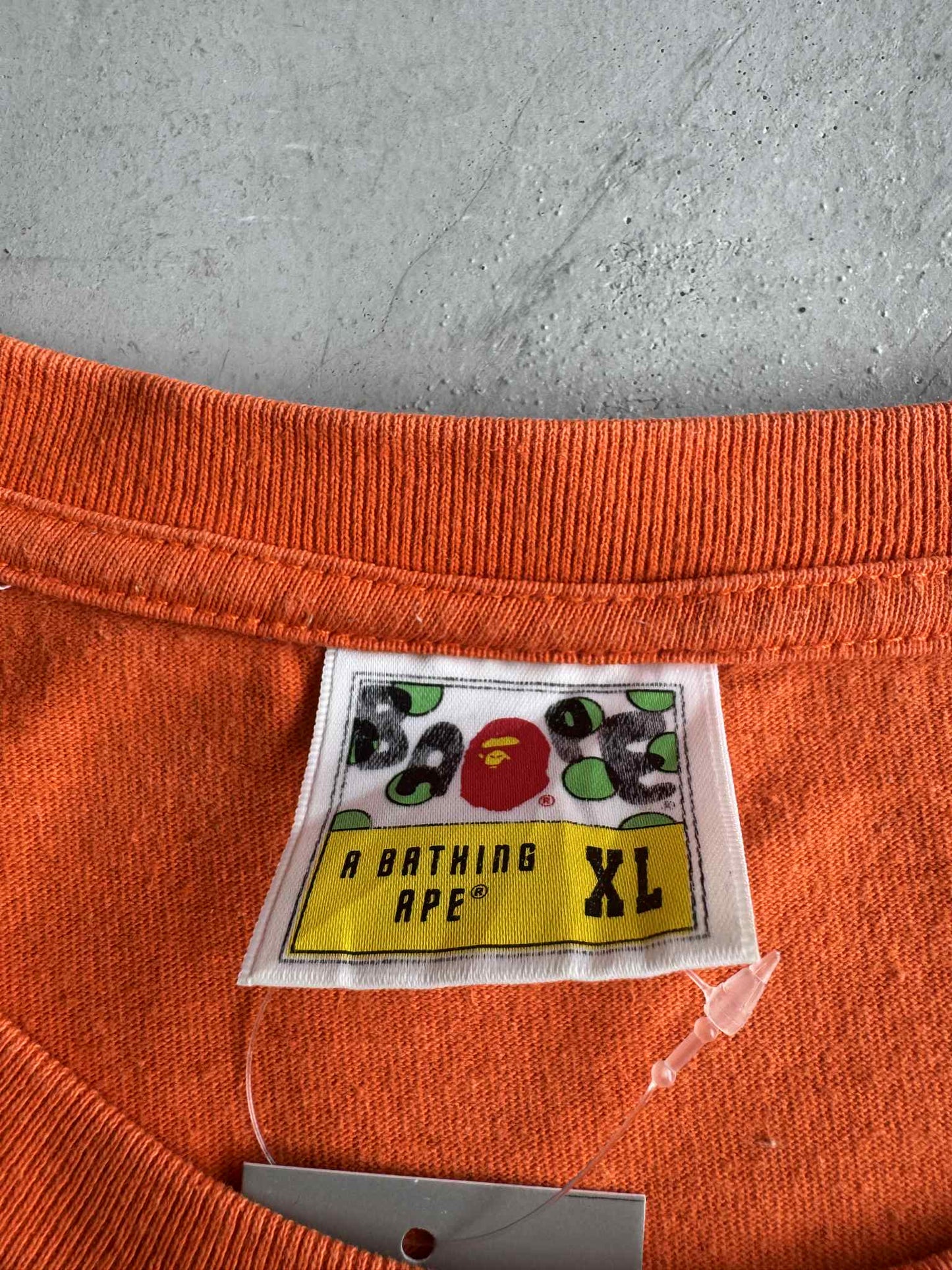 Bape Basic Small logo Orange Shirt