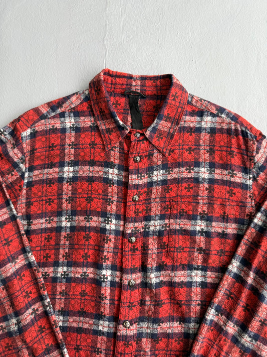 Chrome Hearts Monogram Cross Patched Flannel