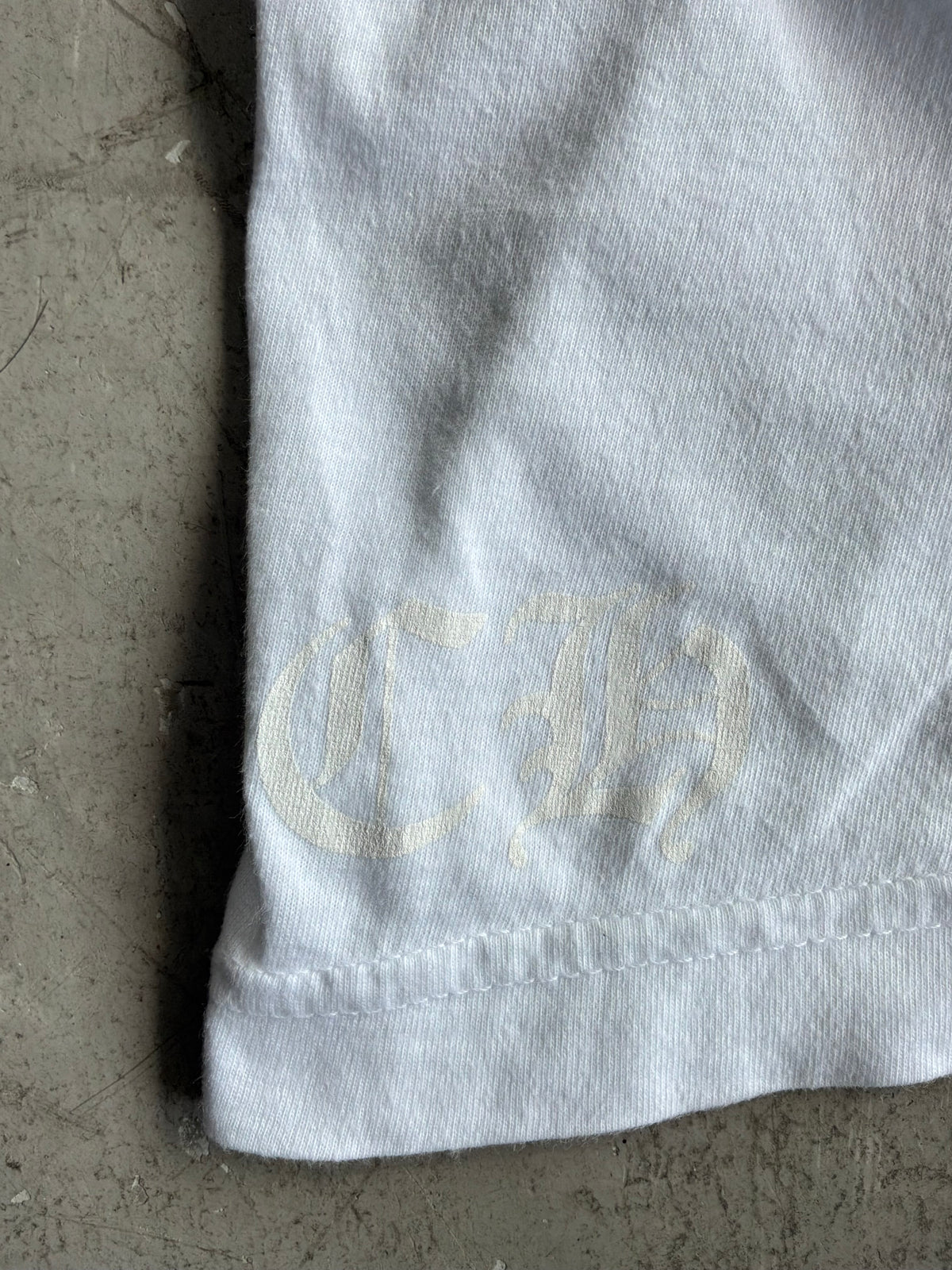 Chrome Hearts Tonal Cross White Tee