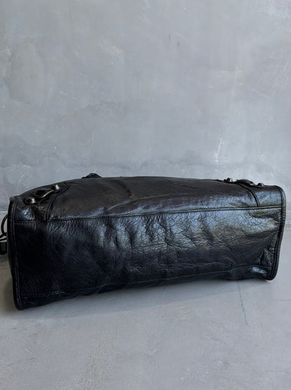Balenciaga Classic City Black On Brass