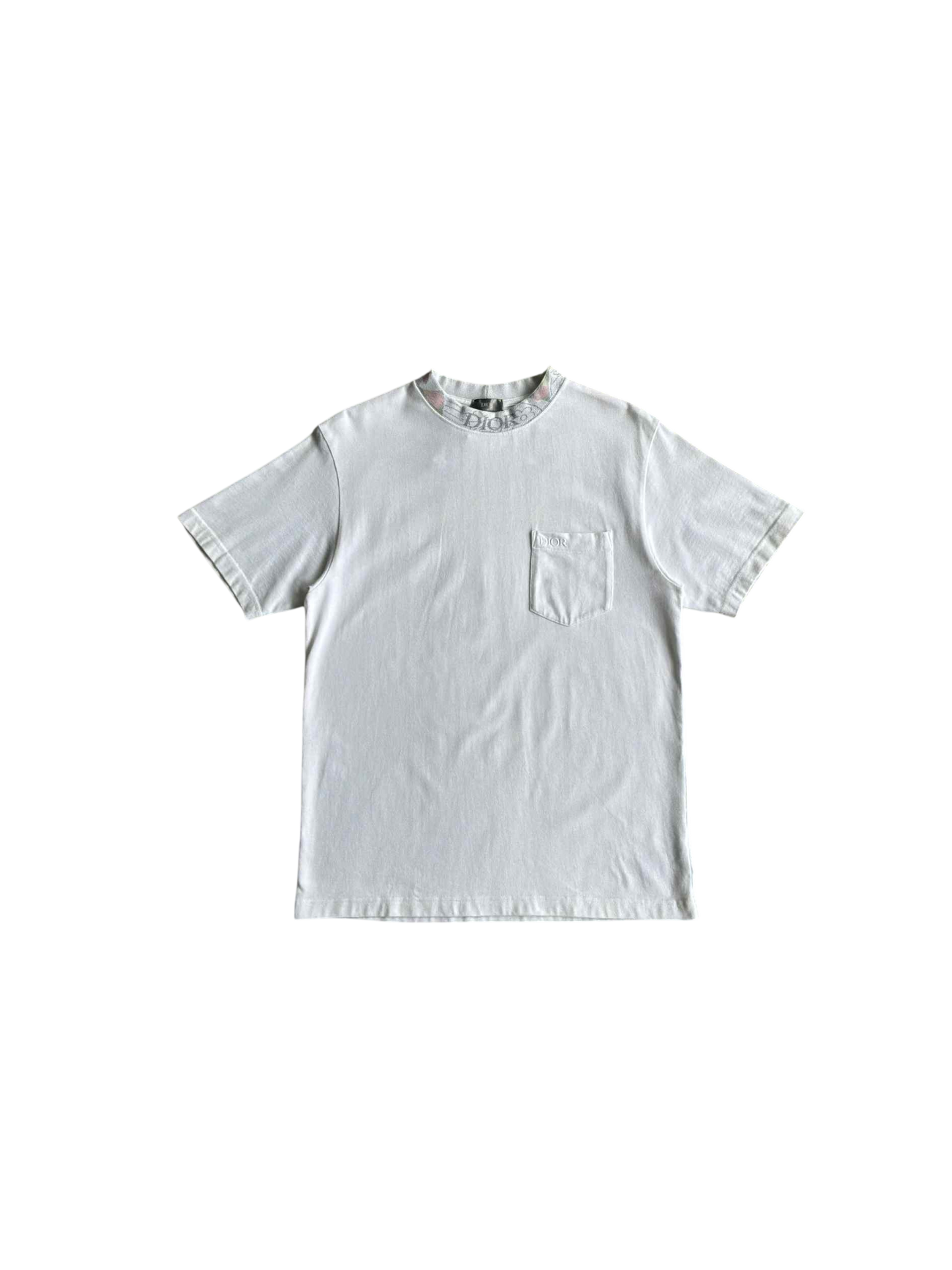 Dior Neck Script Pocket Tee