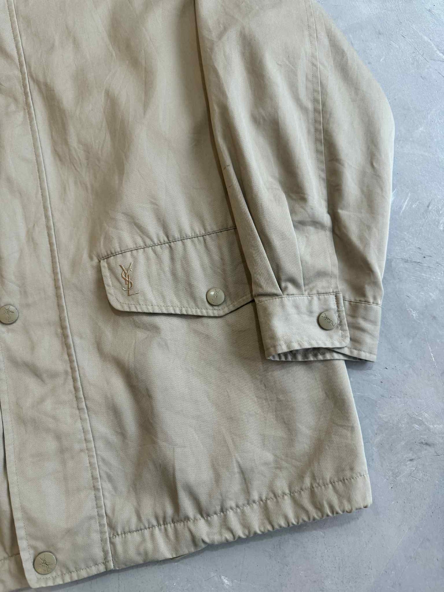 Ysl Pour Home Vintage Big Logo Jacket
